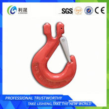 Red-G80 Clevis Sling Hook com trava com trava de elenco